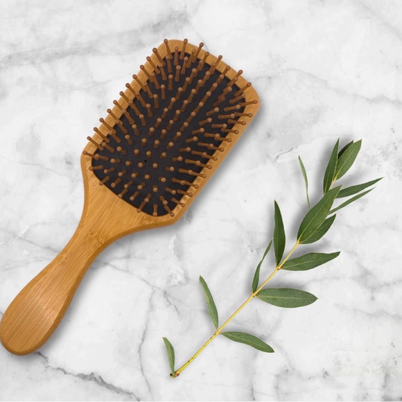 Brat Bamboo Anti-Static Paddle Hair Brush - BDSM Brat Submissive Gift - Picture 2 of 3